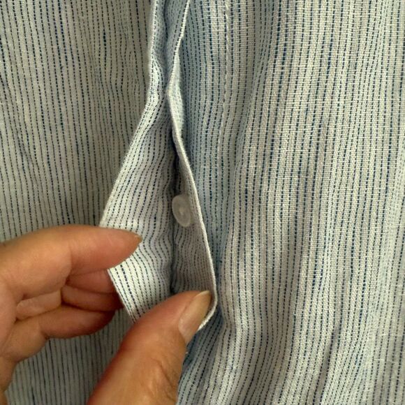 Opus womens Fython spirit 3/4 sleeve linen/cotton  blend button up blouse - Picture 2 of 11